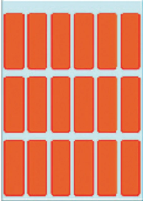 Etiket HERMA 3652 12x34mm rood 90 stuks
