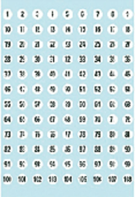 Etiket HERMA 4128 8mm getallen 1-540 540 stuks
