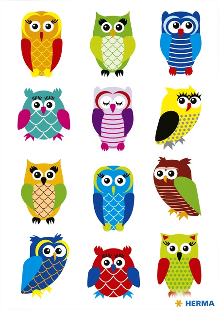 Etiket Herma 3224 Uilen Glitterfolie