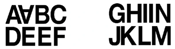 Etiket HERMA 4187 33mm letters A-N zwart 16 stuks