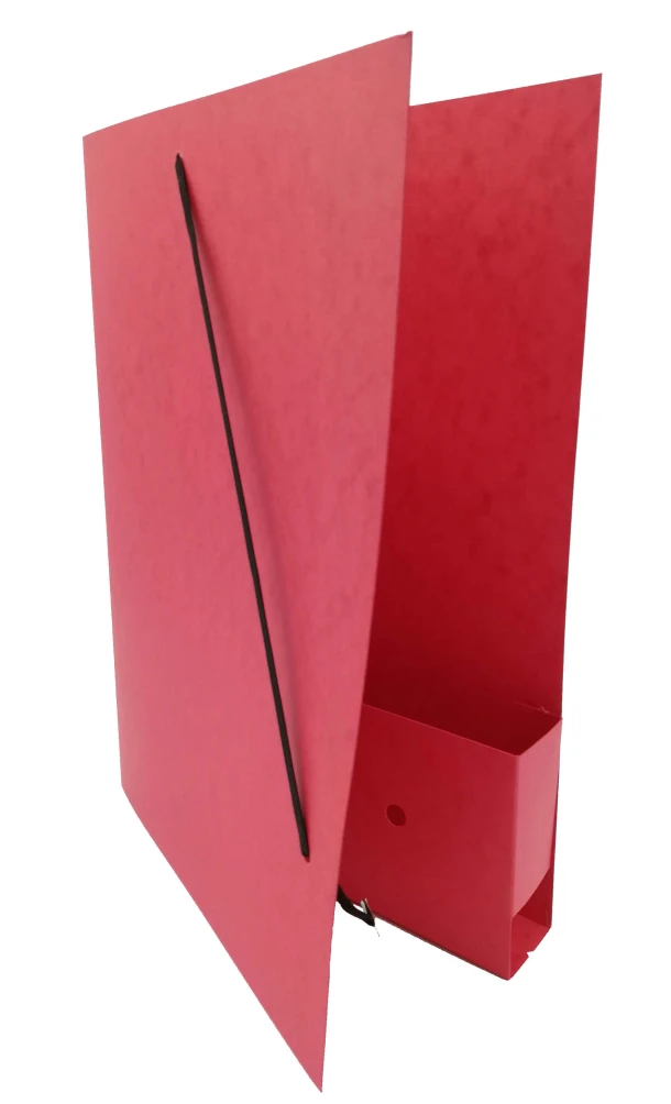 Advocatenmap rood smal + insteekhoesje + strookje