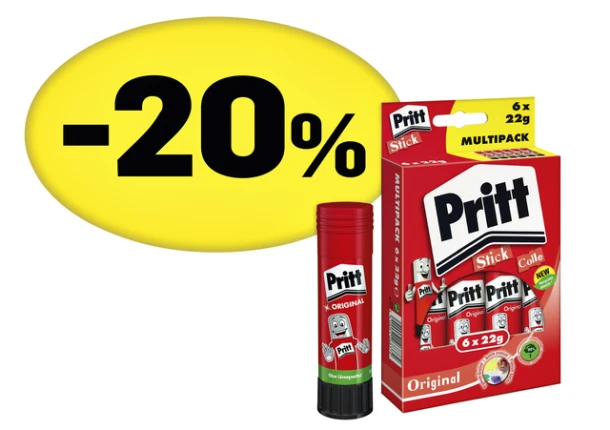 Lijmstift Pritt PK212 22gr promopack 6 stuks