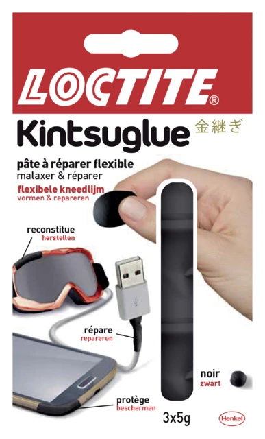 Kneedlijm Loctite Kintsuglue flexbiler 5gram zwart