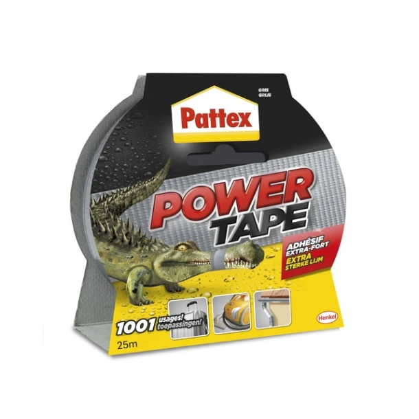 Powertape Duck; rol 50mm x 25meter zilver
