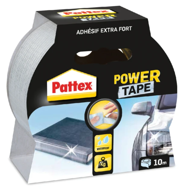 Plakband Pattex PowerTape transparant Crystal 10m