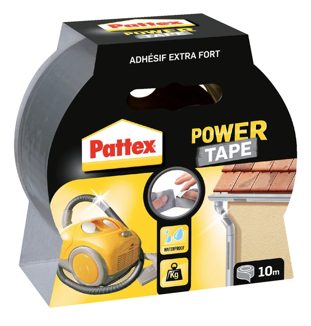 Powertape Pattex 10m grijs