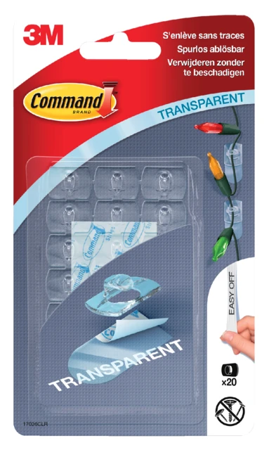 Bevestigingsstrip Command 24 ophanghaakjes