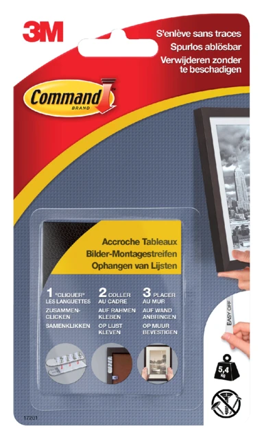 Bevestigingsstrip Command 3m 17201blk