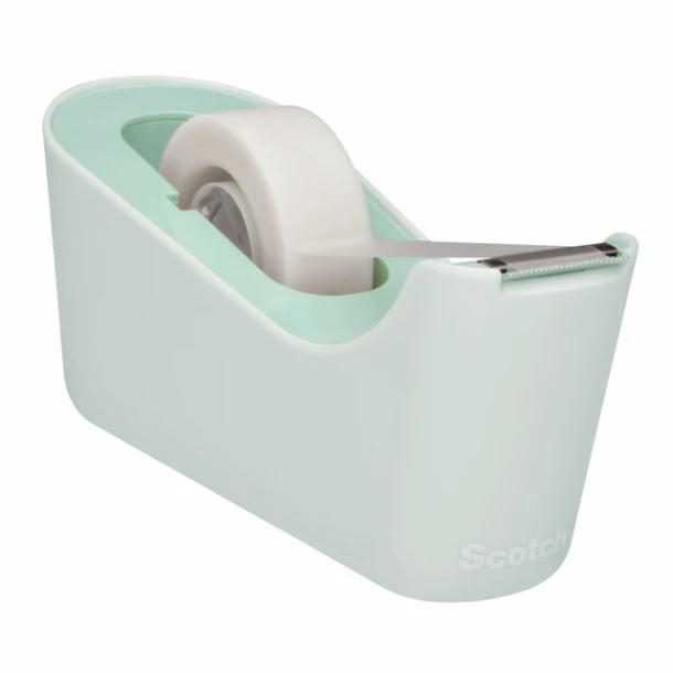 Plakbandhouder Scotch C18 mint + 1rol magic tape