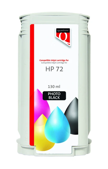 Inkcartridge Quantore Hp 72 C9370a Foto Zwart