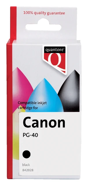 Inktcartridge Quantore tbv Canon PG-40 zwart