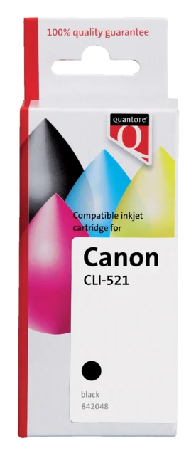 Inktcartridge Quantore tbv Canon CLI-521 zwart