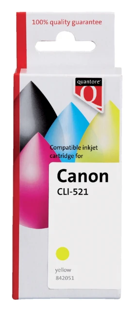 Inktcartridge Quantore tbv Canon CLI-521 geel