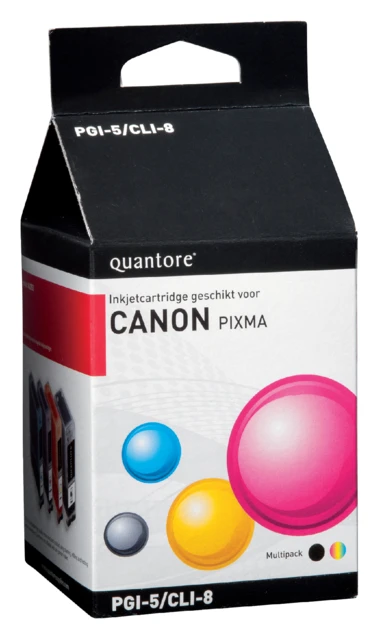 Inktcartridge Quantore tbv Canon PG-5/CLI-8 4-pack