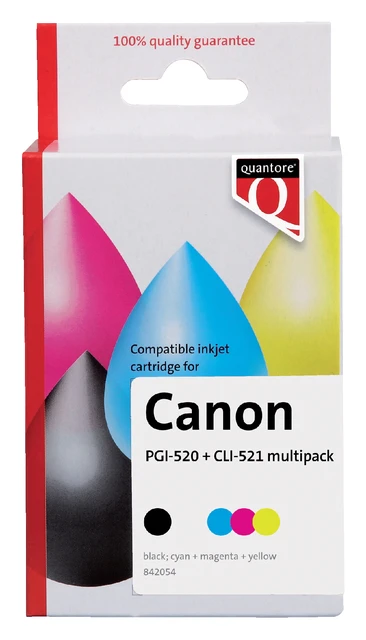 Inktcartridge Quantore tbv Canon CLI-521Multipack