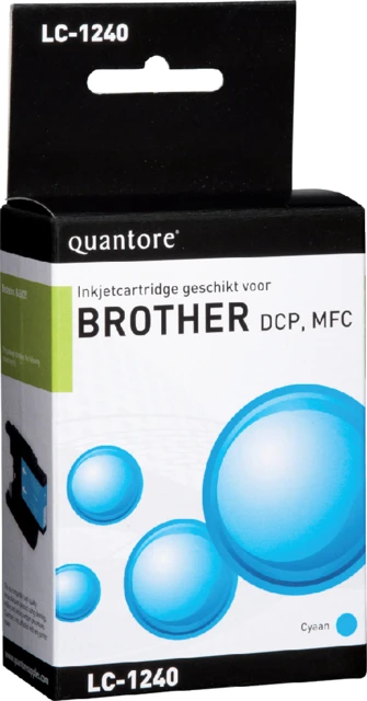 Inktcartridge Quantore tbv Brother LC-1240 blauw