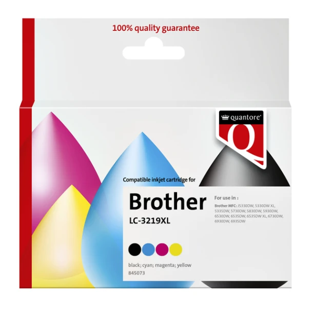 Inktcartridge Quantore Brother LC-3219XL BK + 3C