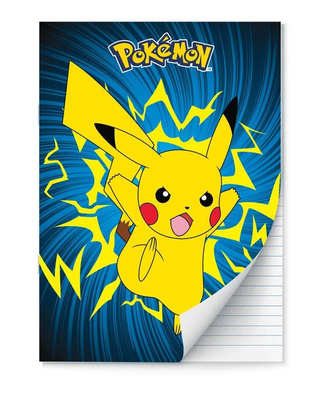 Pokemon A4 lijn schrift - 2025-2026 – boek cover