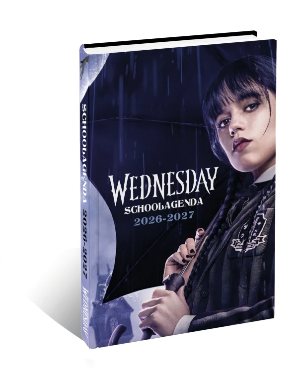 Wednesday Schoolagenda 2026-2027 – boek cover