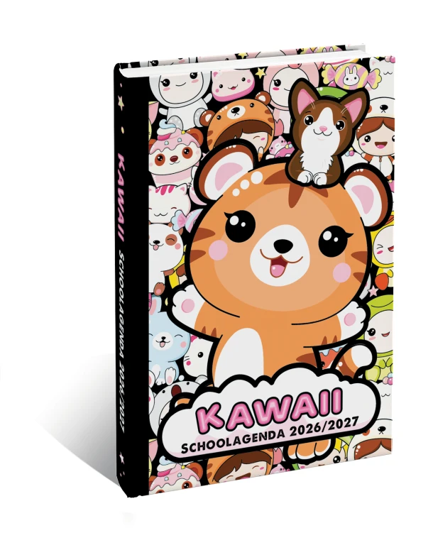 Kawaii Schoolagenda 2026-2027 – boek cover