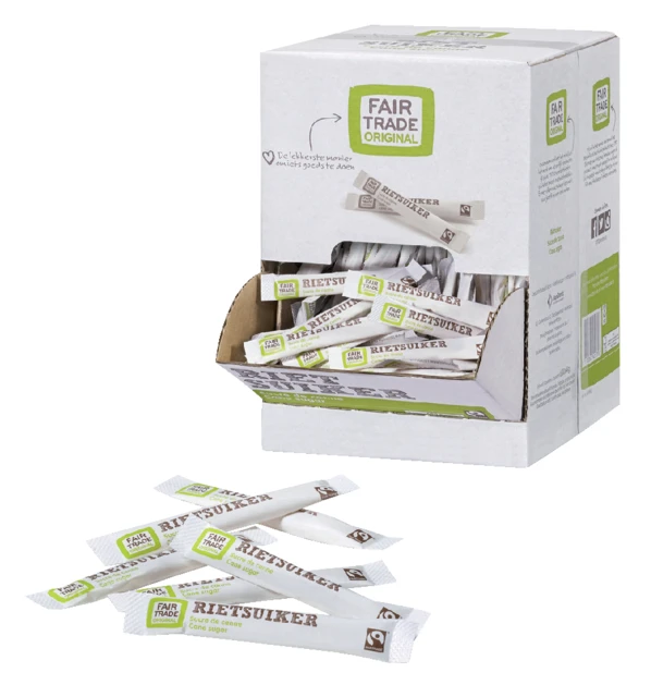 Rietsuikersticks Fairtrade Original 600 Stuks