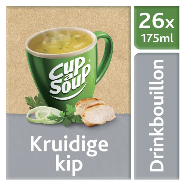 Cup-a-soup helder kruidige kip, doos 26 zak