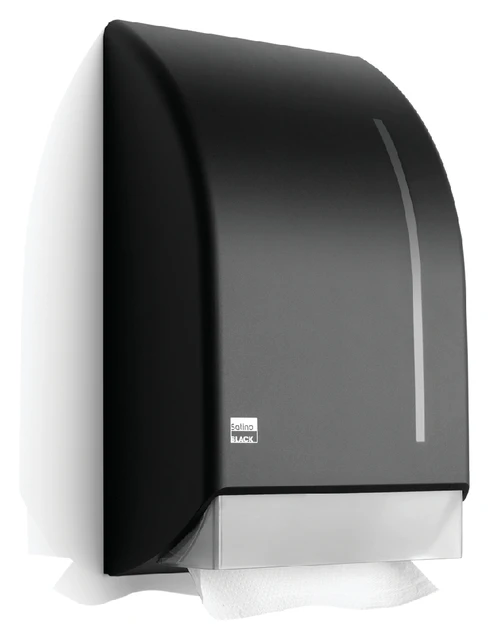 Handdoek Satino Black 25x23cm 2-laags zigzag 3200s