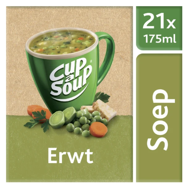 Cup-a-soup erwtensoep, doos 21 zak