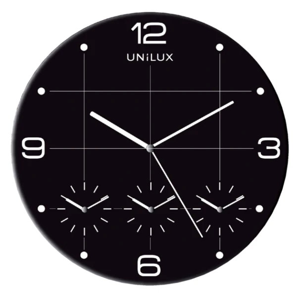 Wandklok Unilux Klok On Time 30.5cm Metallic Grijs