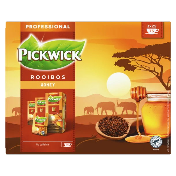 Thee Pickwick Rooibos Honing 3 doos à 25 zakjes