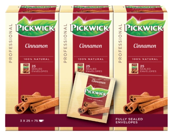 Thee Pickwick kaneel 3 doos à 25 stuks