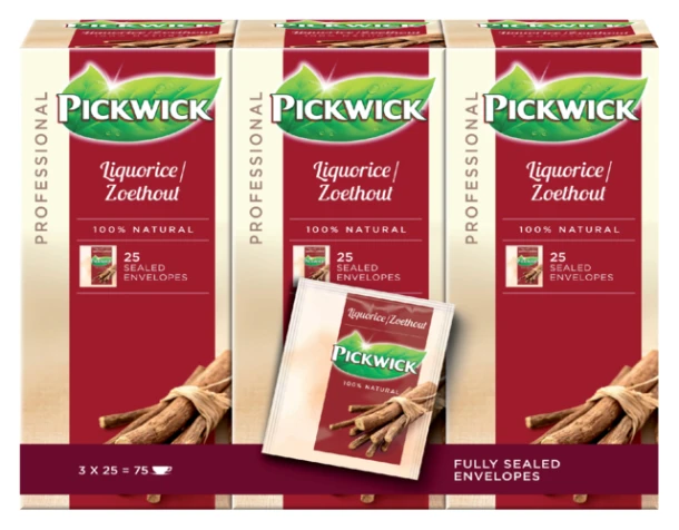 Thee Pickwick zoethout 3 ds à 25stuks