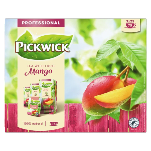 Thee Pickwick Mango, 3 doos à 25 zakjes