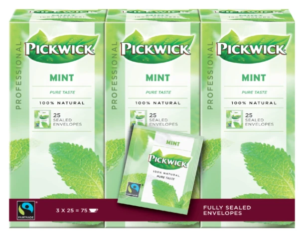 Thee Pickwick Fair Trade Munt 3 ds à 25 stuks