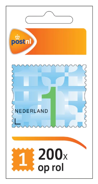 Zakenpostzegel Nederland 1 - op rol 200 st.
