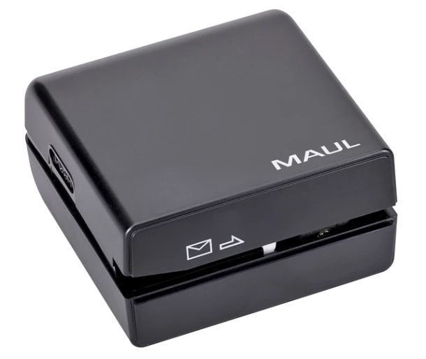 Briefopener MAUL Electrisch incl 4 batterijen 74x70x40mm blister