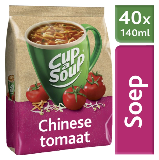 Cup-a-soup Chin.Tomatensoep tbv.dispencer, zak 40