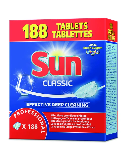 Vaatwastabletten Sun Professional Classic 188 stuk