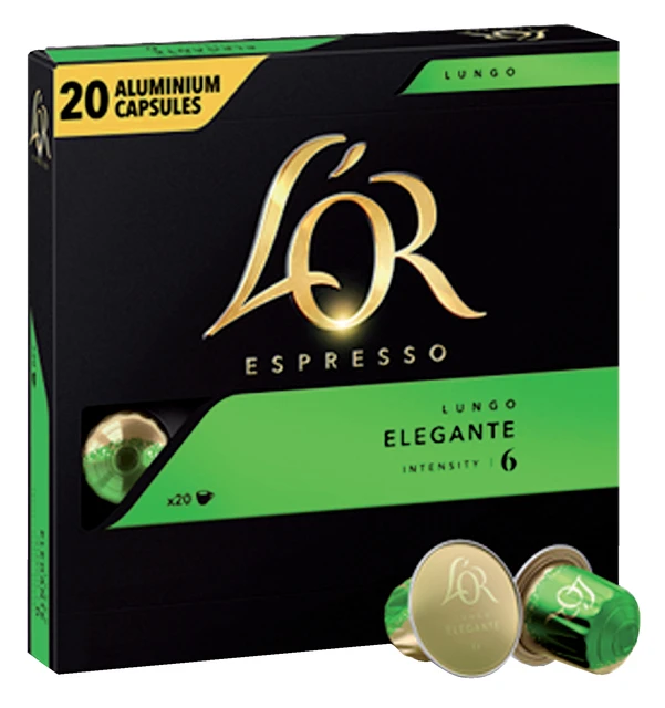 Koffiecups L'Or Espresso Lungo Elegante 20st