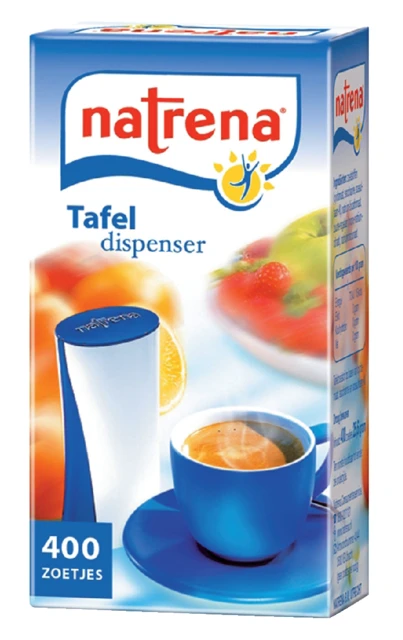 Zoetjes Natrena tafeldispenser met 400 stuks