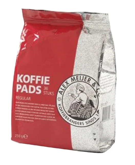 Koffiepads Alex Meijer, regular; pak 36 stuks