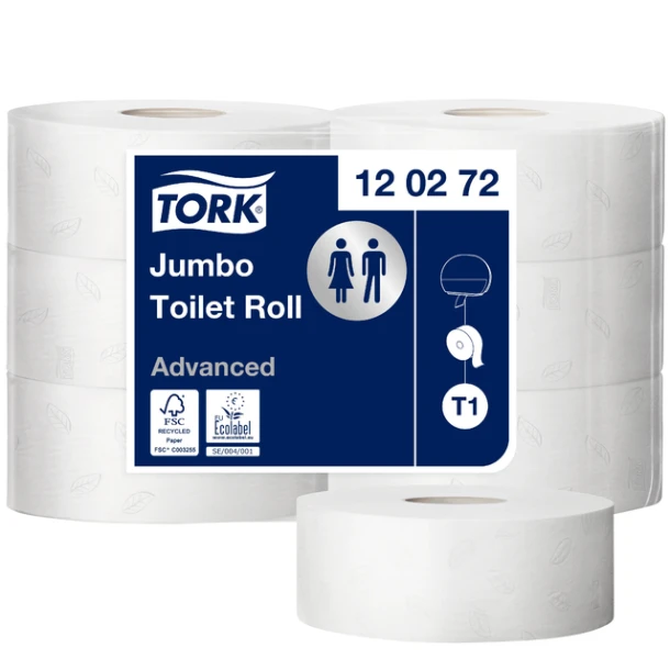 Toiletpapier Tork Jumbo T1 adv. 2L 360m wit 120272