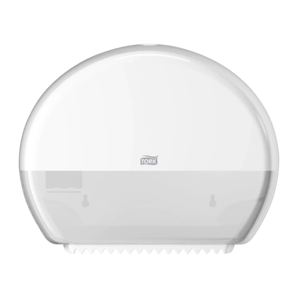 Toiletpapierdispenser Tork T2 Elevation jumbo klein wit 555000