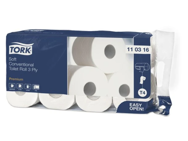 Toiletpapier Tork T4 110316 Premium 3laags 8rollen
