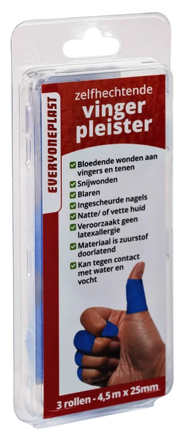 Vingerpleister Zelfklevend Blauw