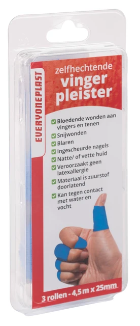 Vingerpleister Zelfklevend Blauw