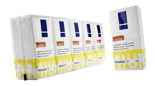 Zakdoekjes Satino by Wepa 10x10 stuks