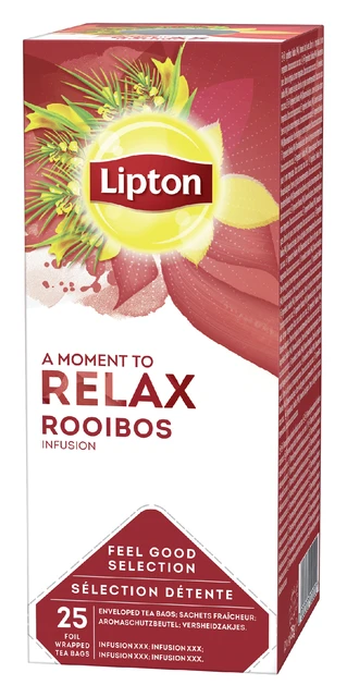 Thee Lipton Relax Rooibos doos 25 stuks
