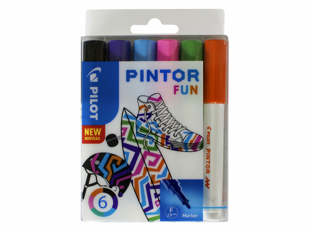 Viltstift Pilot Pintor Fun 1.0mm Ass