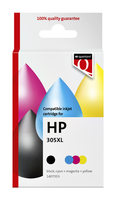 Inktcartridge Quantore alternatief tbv HP 305XL zw